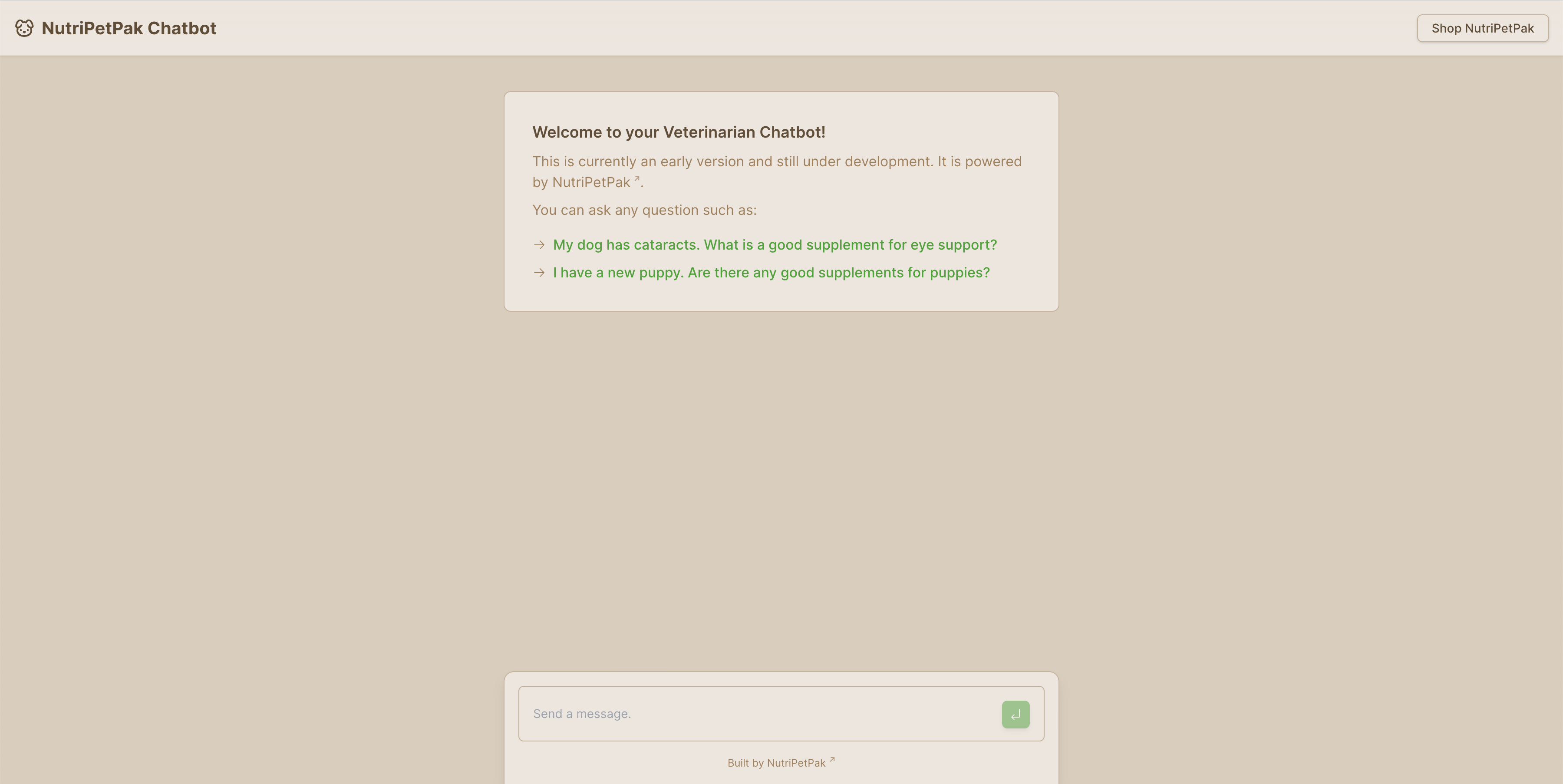 Veterinarian Chatbot